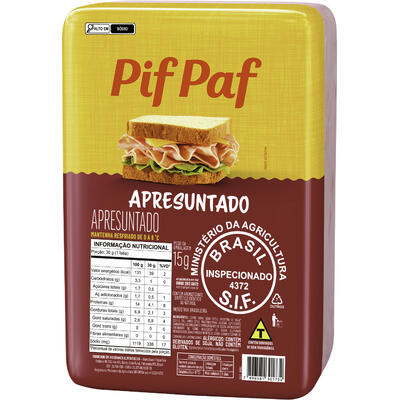 Apresuntado Pif Paf Preço por quilo na peça