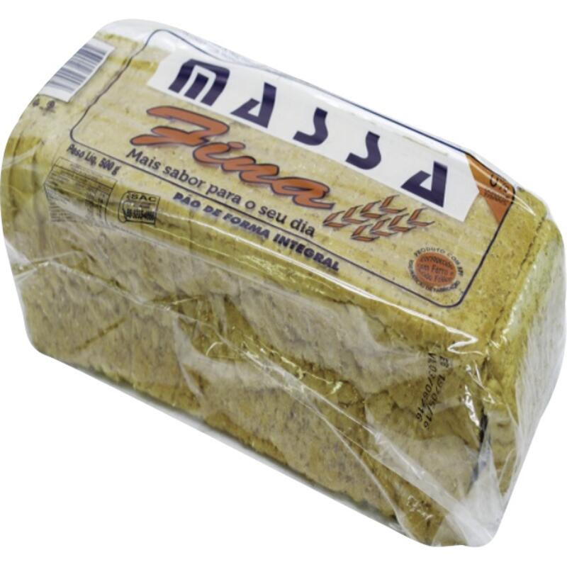 Pão de Forma Massa Fina Integral 500g