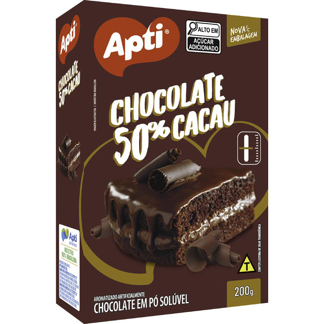 Chocolate em Pó Apti 50% Cacau 200g