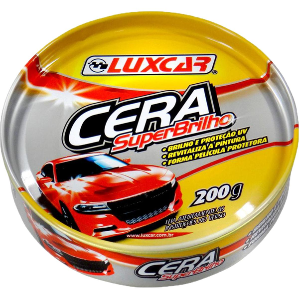 Cera Superbrilho Luxcar 200g - Pasta
