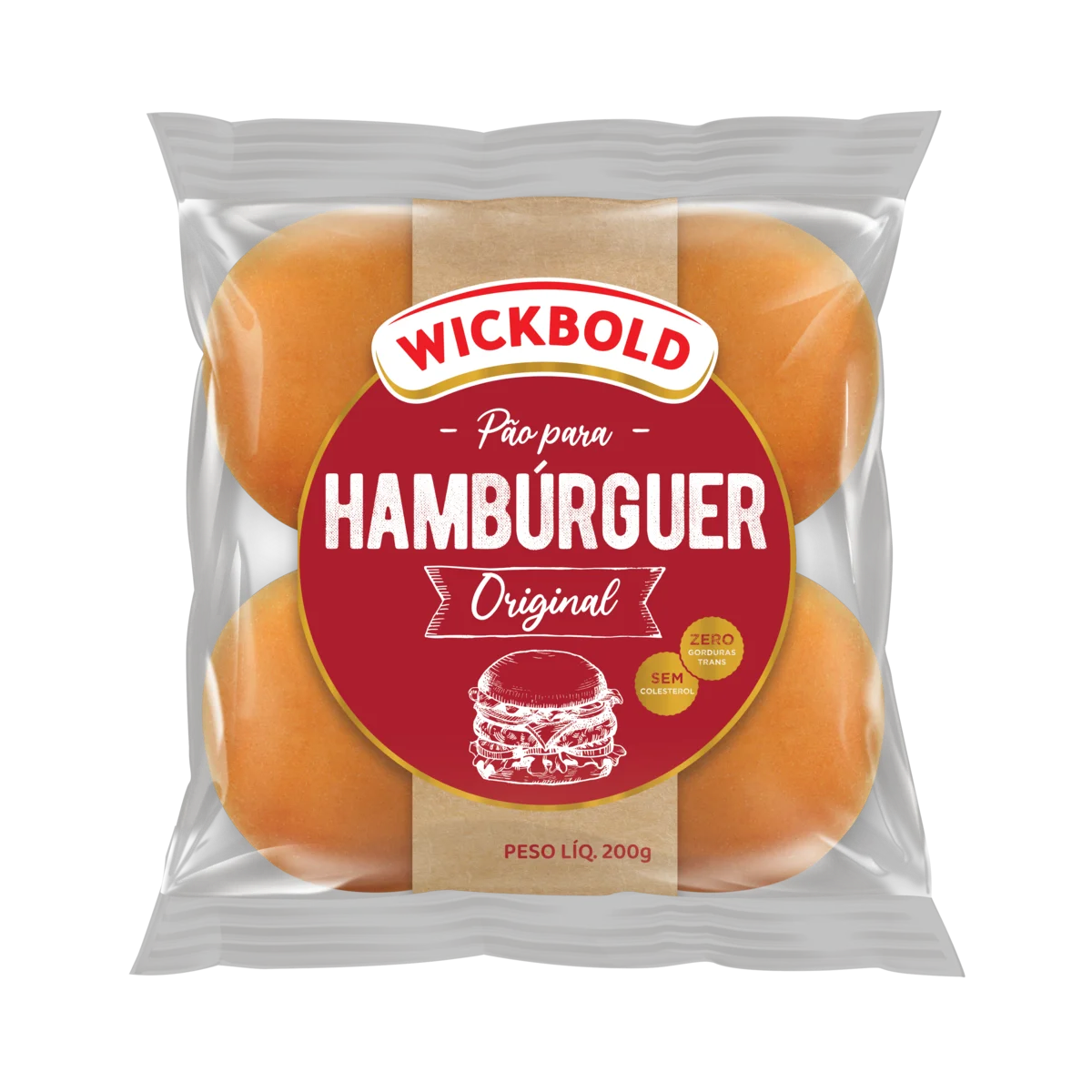 Pão De Hambúrguer Wickbold Original 200g