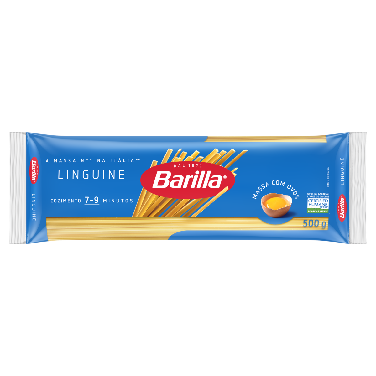 Macarrão com Ovos Linguine Barilla Pacote 500g