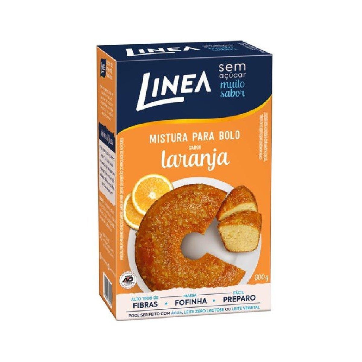 Mistura para Bolo Laranja Diet Zero Lactose Linea Sucralose Caixa 300g