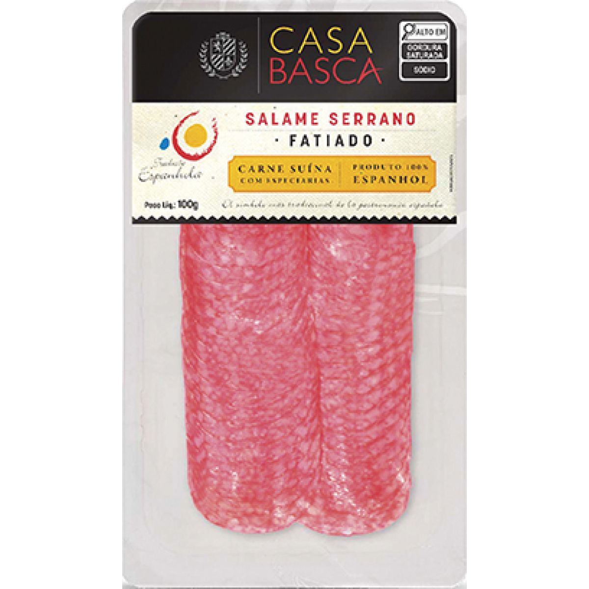 Salame Serrano Espanhol Casa Basca 100g