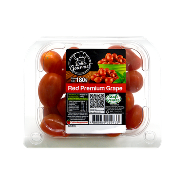 Tomate Grape Mais Verdes 180g - Red Premium