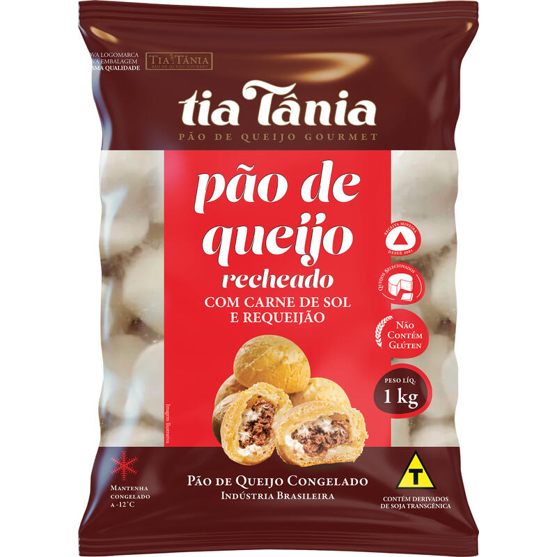 Pão de Queijo Tia Tânia Carne de Sol e queijo 1kg