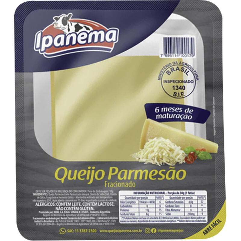 Queijo Parmesão Ipanema Preço por quilo no pedaço