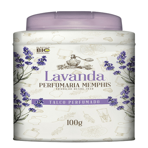 Talco Perfumado Lavanda Memphis 100g