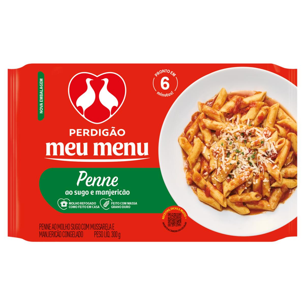 Penne PERDIGÃO Meu Menu ao Sugo e Manjericão 300g