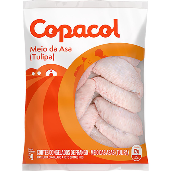 Meio da Asa Copacol 800g - Congelada - IQF