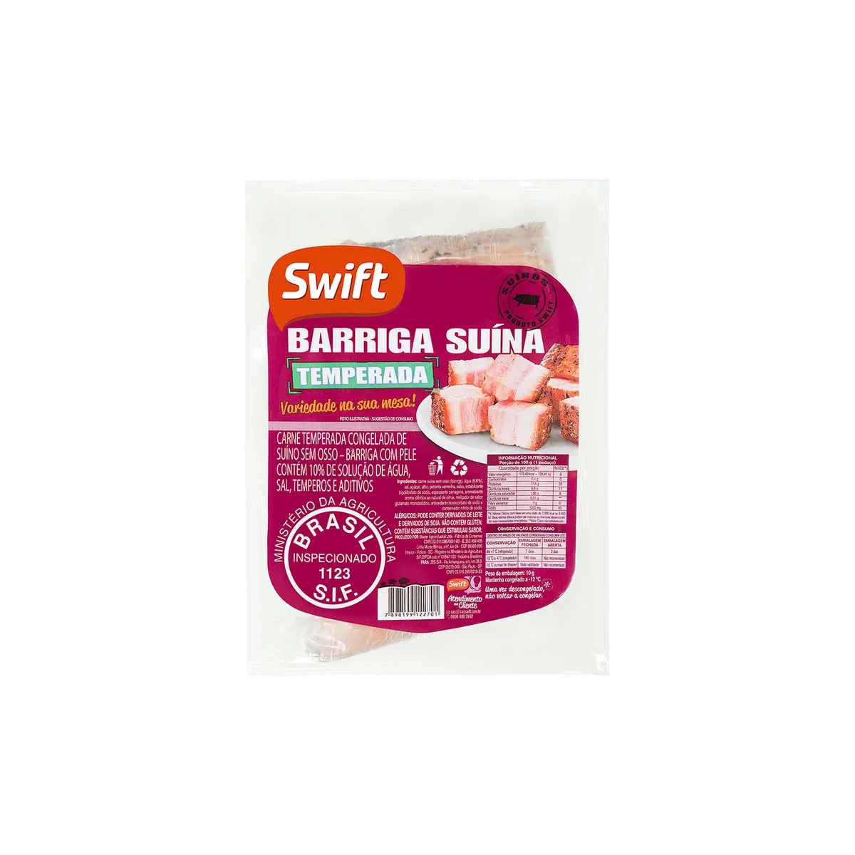 Costela Suina Temperada Congelado Swift 700g