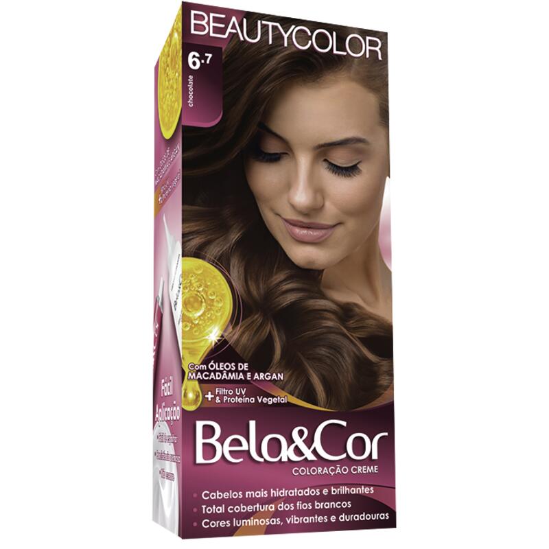 Tintura para Cabelo Beauty Color 6.7 - Chocolate Kit