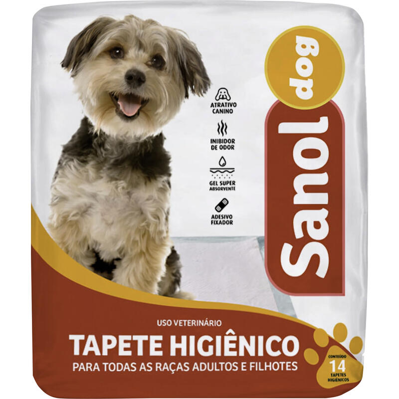 Tapete Higiênico para Cães Sanol Dog 60x57cm 14 un