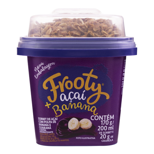 Açaí Frooty Congelado Banana com Granola 200ml