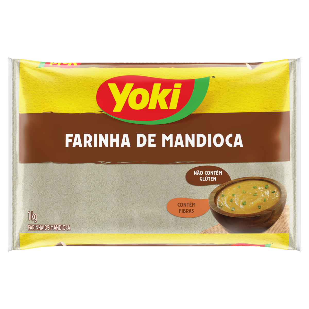 Farinha de Mandioca Fina YOKI Pacote 1kg