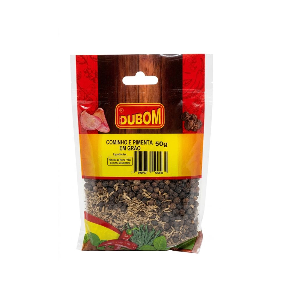 Cominho e Pimenta em Grão Dubom 50g