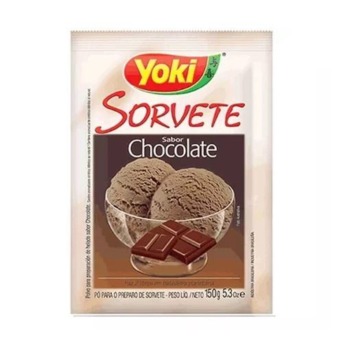 Pó para Sorvete Yoki Chocolate 150g