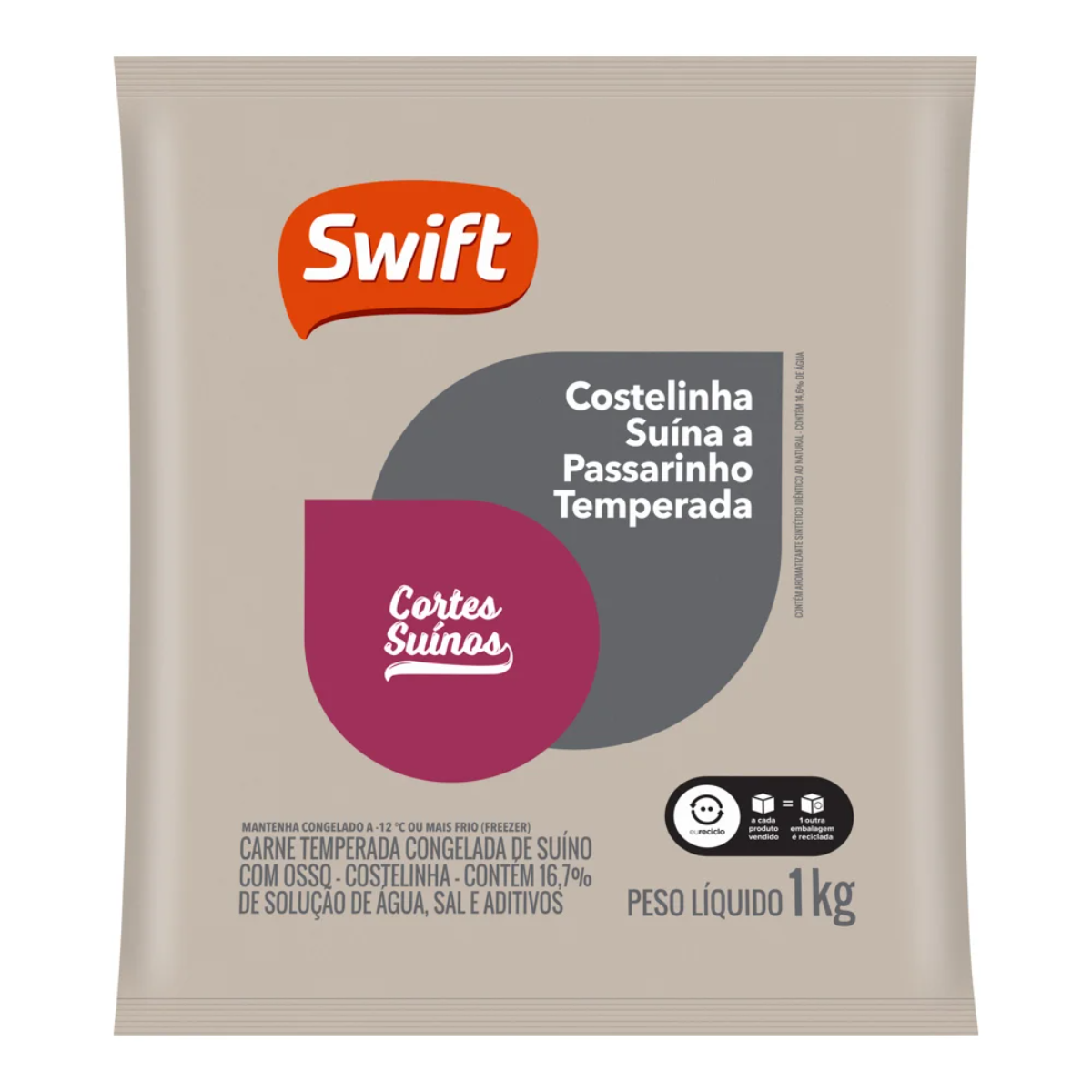 Costelinha Passarinho Temperada Swift 1kg