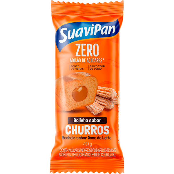 Bolinho SUAVIPAN Churros Zero Adição de Açúcares 40g