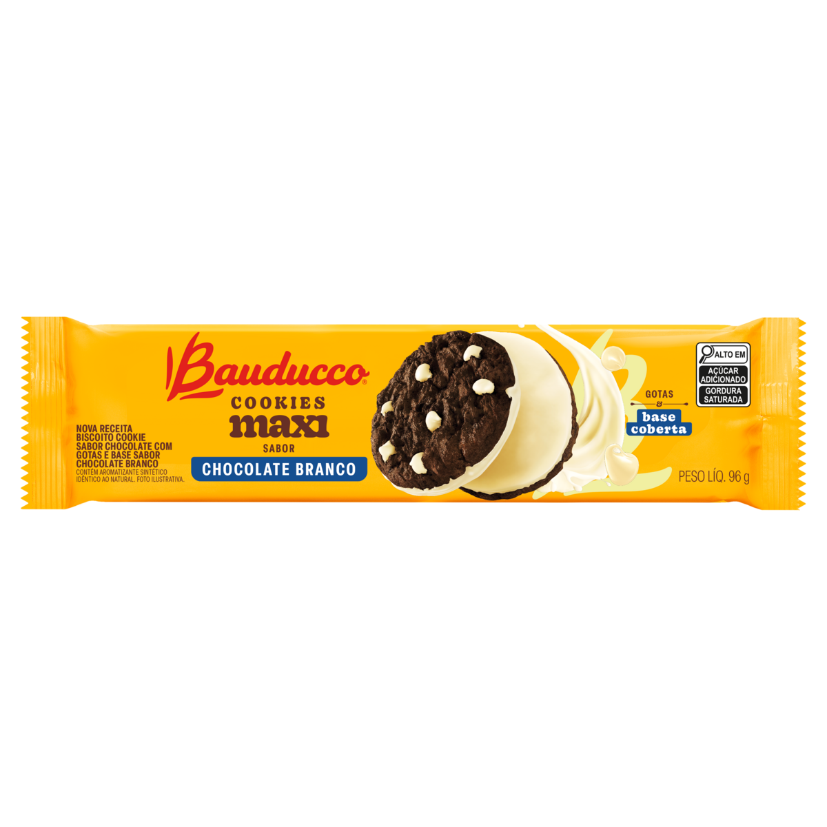 Biscoito BAUDUCCO Cookies Chocolate Branco 96g