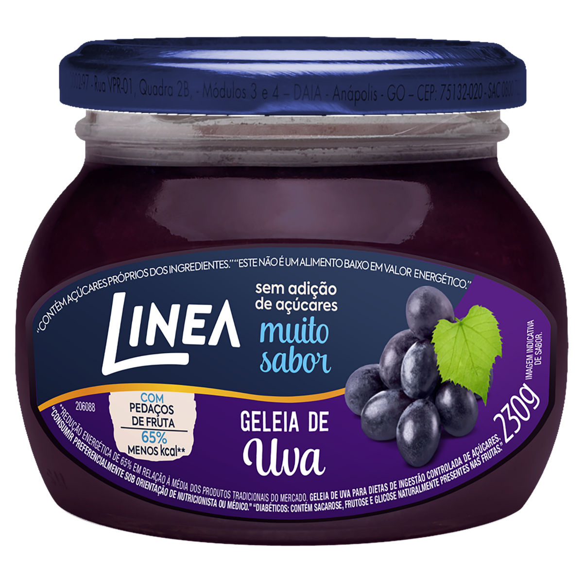 Geleia Uva Linea Vidro 230g