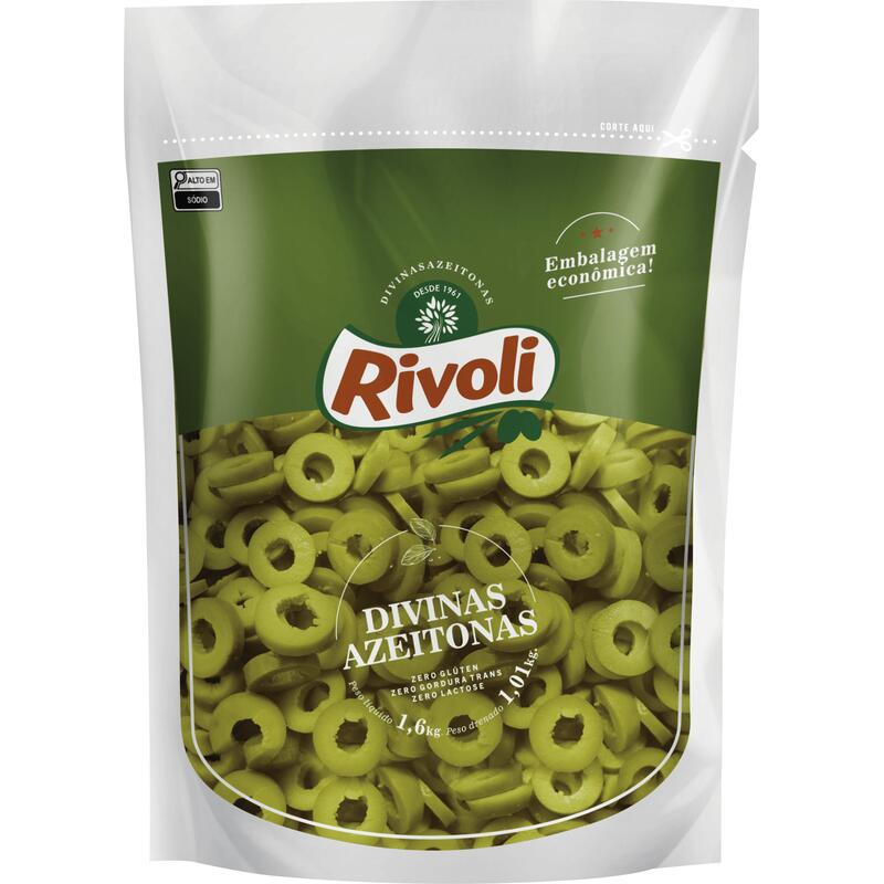 Azeitona Verde Rivoli Fatiada 1,010kg