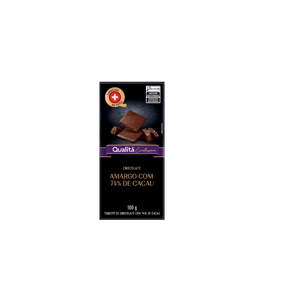 Chocolate Suiço Amargo Qualitá 100g