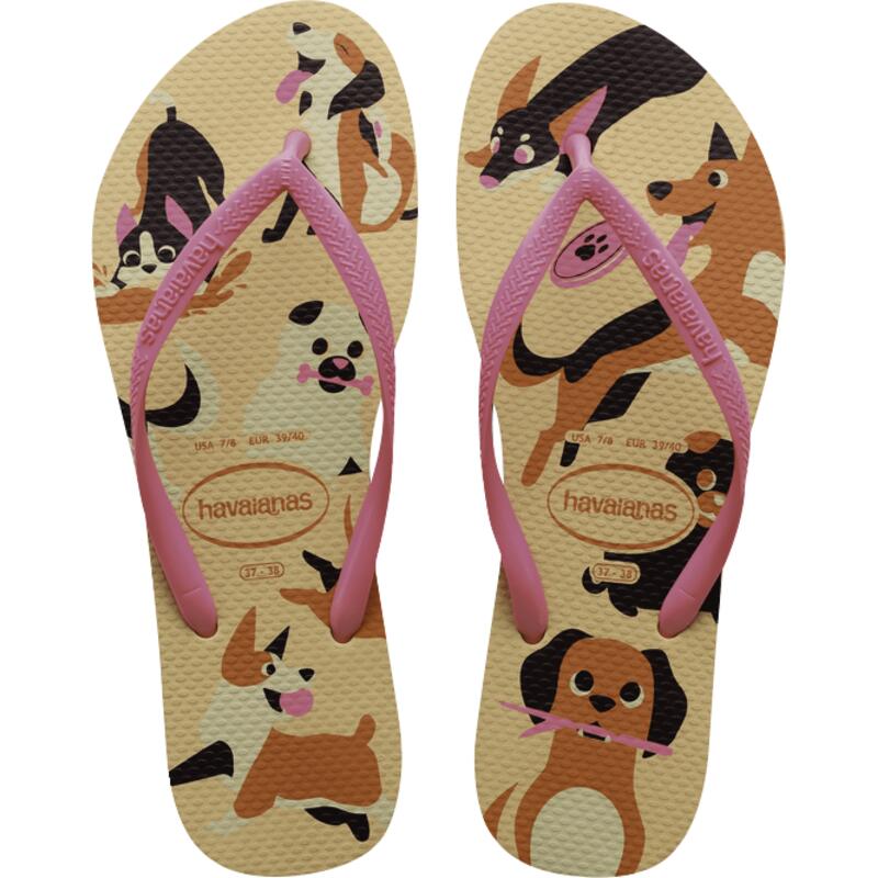 Sandália Pets Havaianas 39/40 Dourado Par