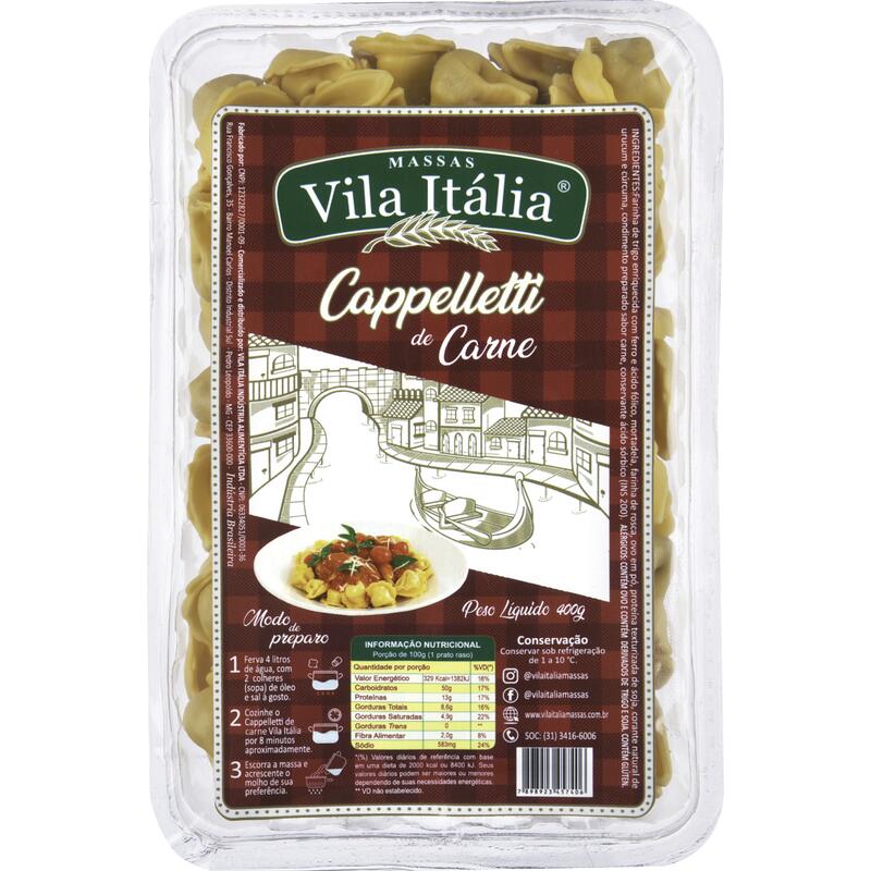 Cappelletti Vila Itália Carne 400g