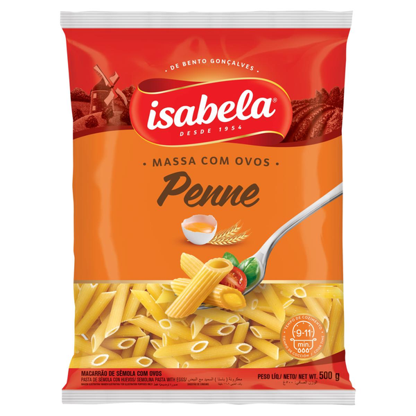 Massa ISABELA pena com ovos 500g