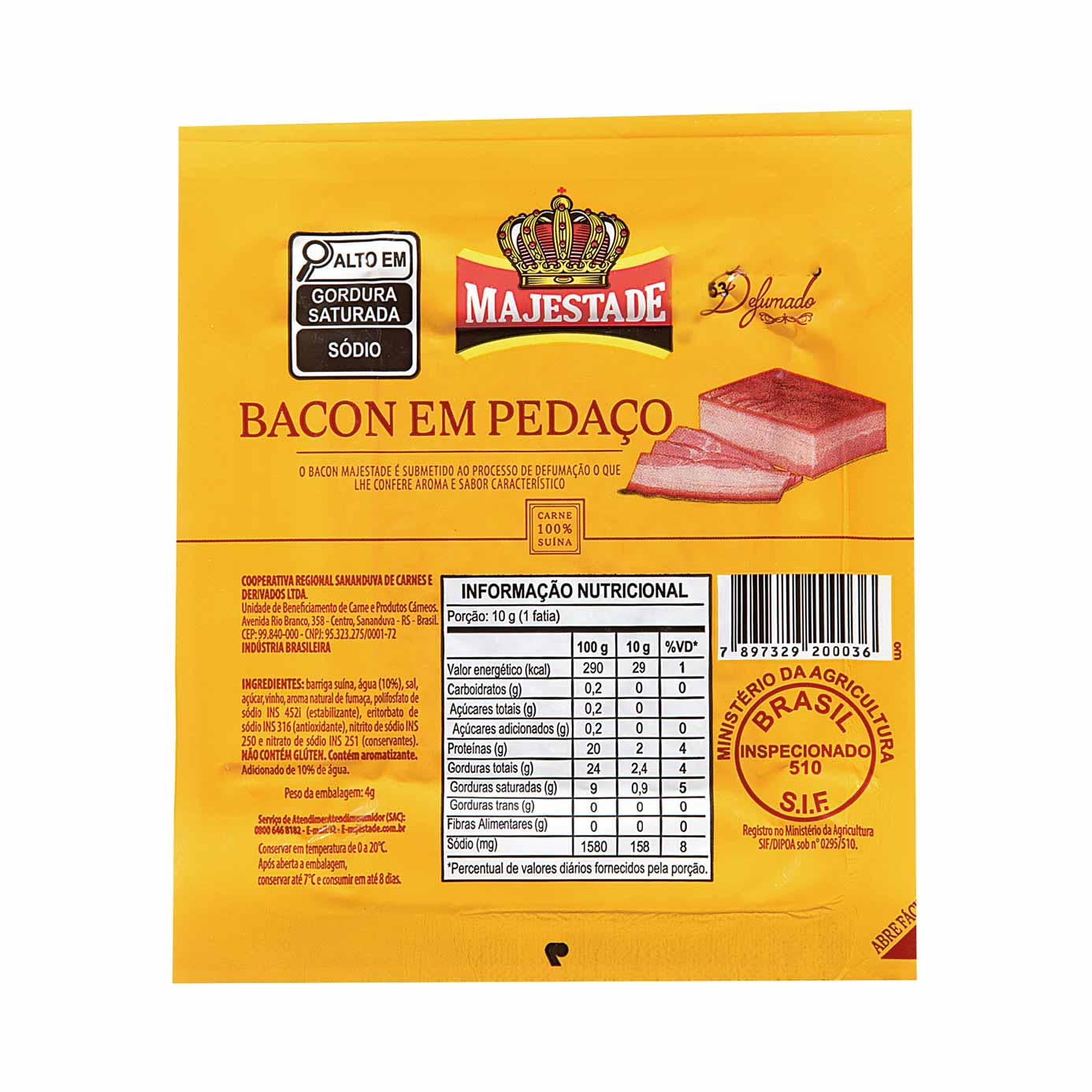 Bacon Defumado Majestade