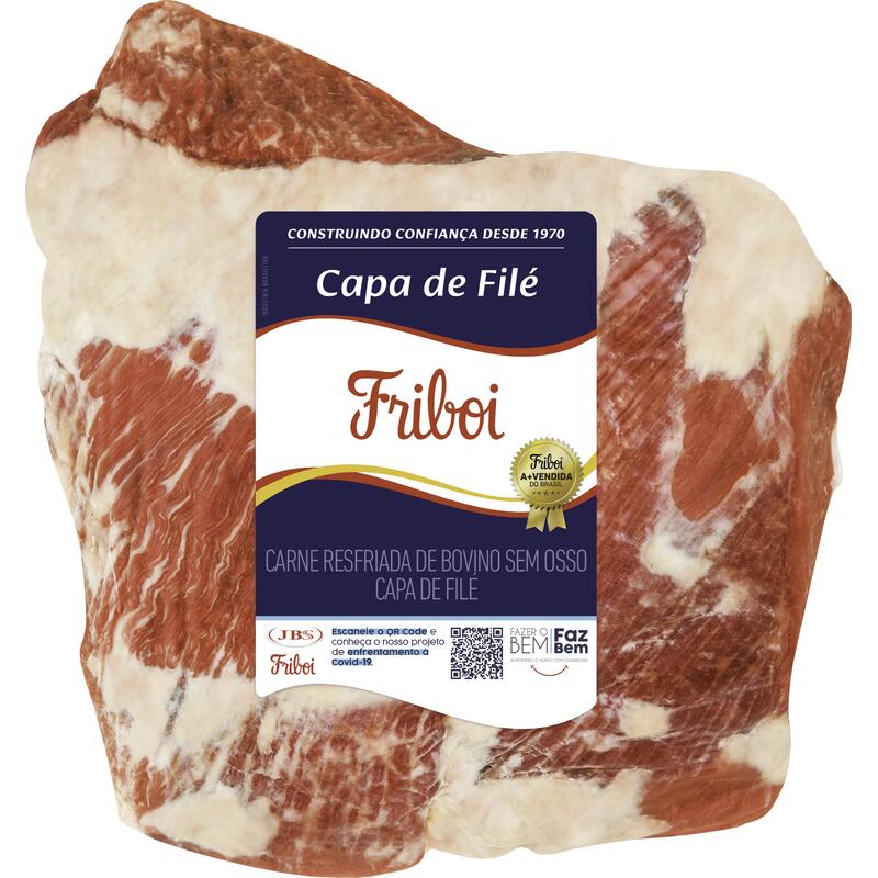 Carne Bovina Capa de Filé Friboi Resf Preço por quilo na peça