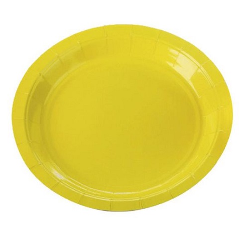 Prato Plastico Amarelo Rainha C/10 Un
