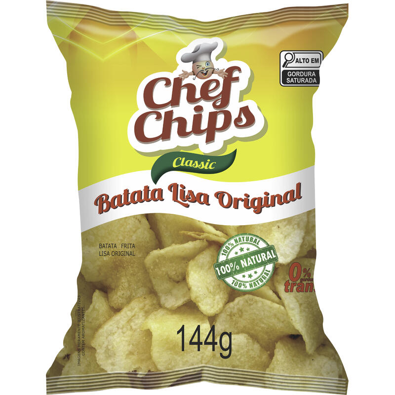 Salgadinho Batata Chef Chips Lisa Original 144g
