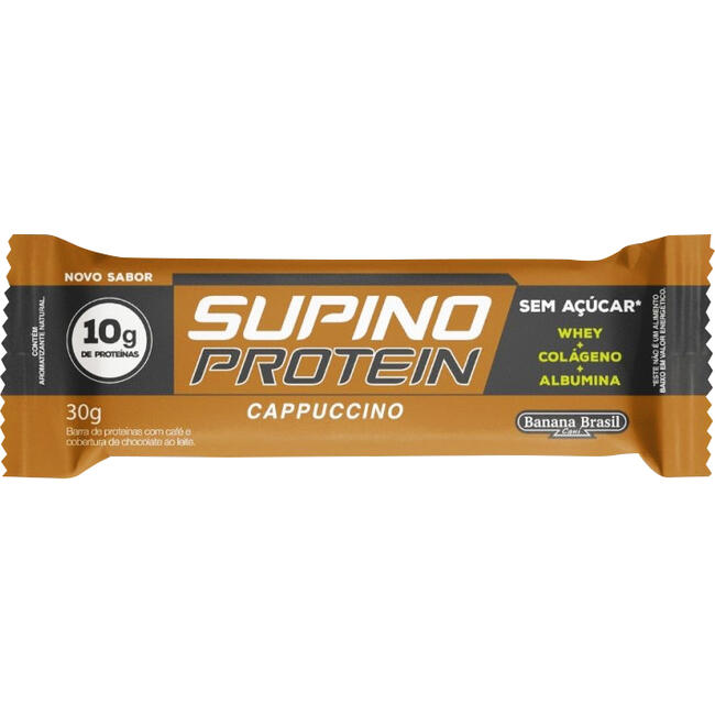 Barra Banana Brasil Supino Protein Cappuccino 30g