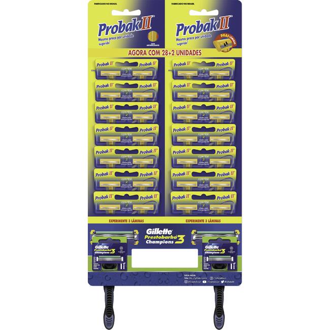 Aparelho de Barbear Probak II 28 un+Gillette 2un
