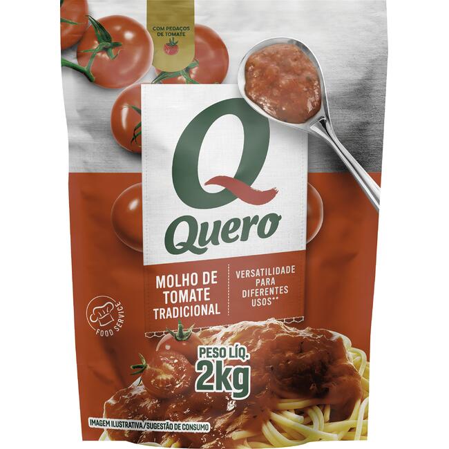 Molho de Tomate Quero Tradicional 2kg
