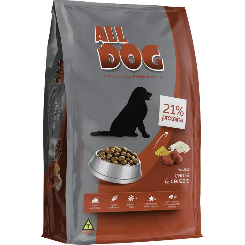 Alimento para Cães All Dog Carne e Cereais 3kg