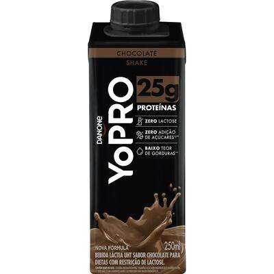 Bebida Láctea DANONE 25g High Protein Chocolate Zero Lactose e Zero Adição de Açucar 250ml