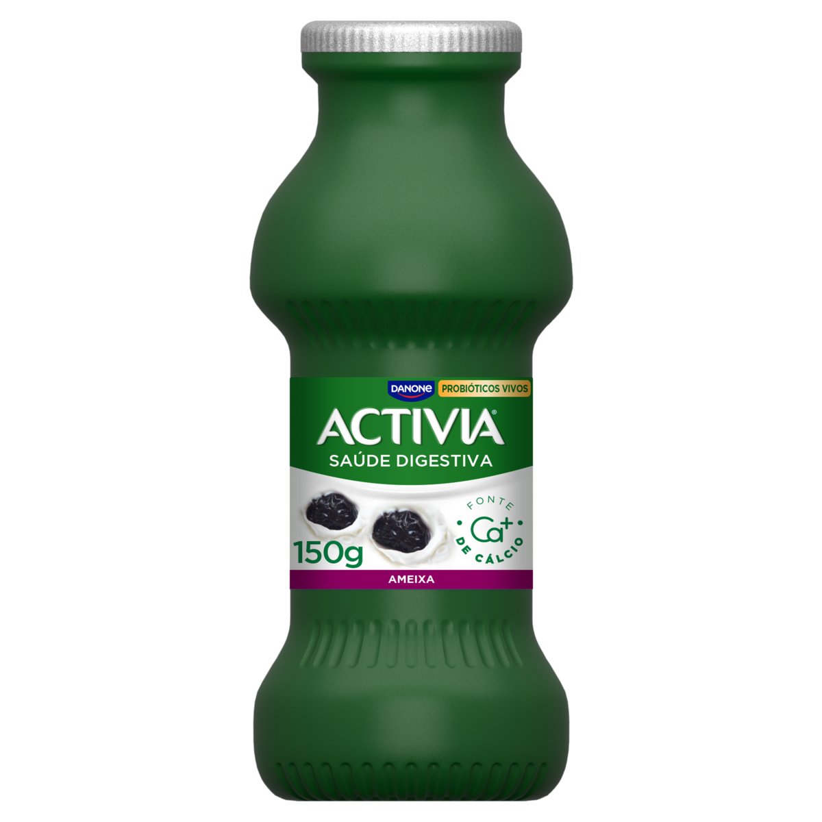 Leite Fermentado Parcialmente Desnatado Ameixa Activia Frasco 150g