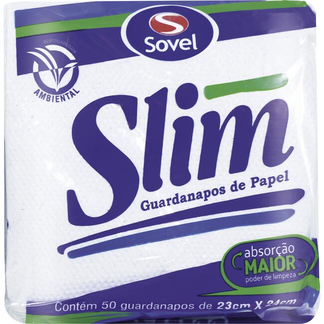Guardanapo Slim 23cmX24cm 50 un