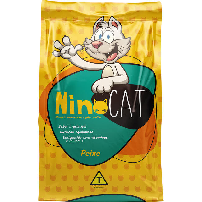 Alimento para Gatos Nino Cat Peixe 6kg