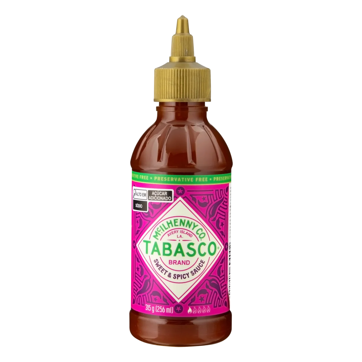 Molho de Pimenta Adocicado Tabasco Squeeze 256ml