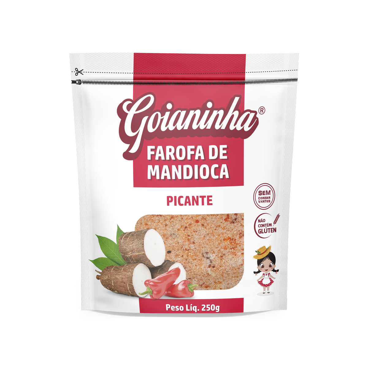 Farofa De Mandioca Picante Goianinha 250G