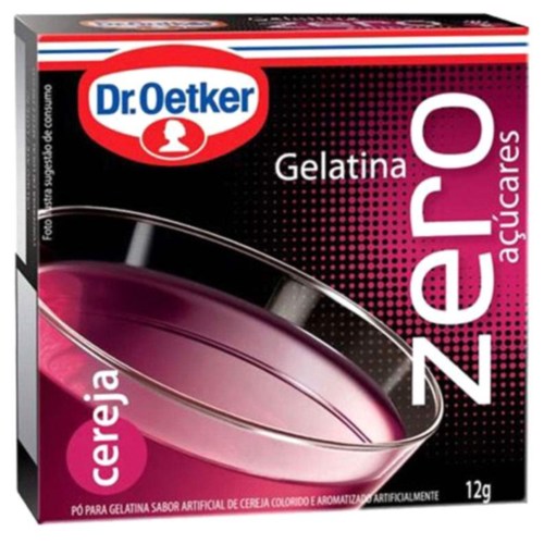 Pó Para Gelatina Zero Cereja Dr Oetker 12g
