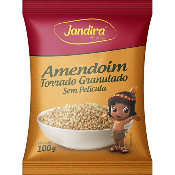 Amendoim Jandira 100g - Torrado - Moído - Médio