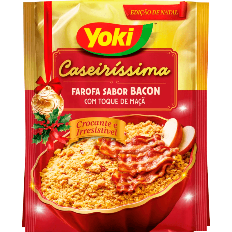 Farofa de Mandioca Yoki Bacon com toque de Maça 200g