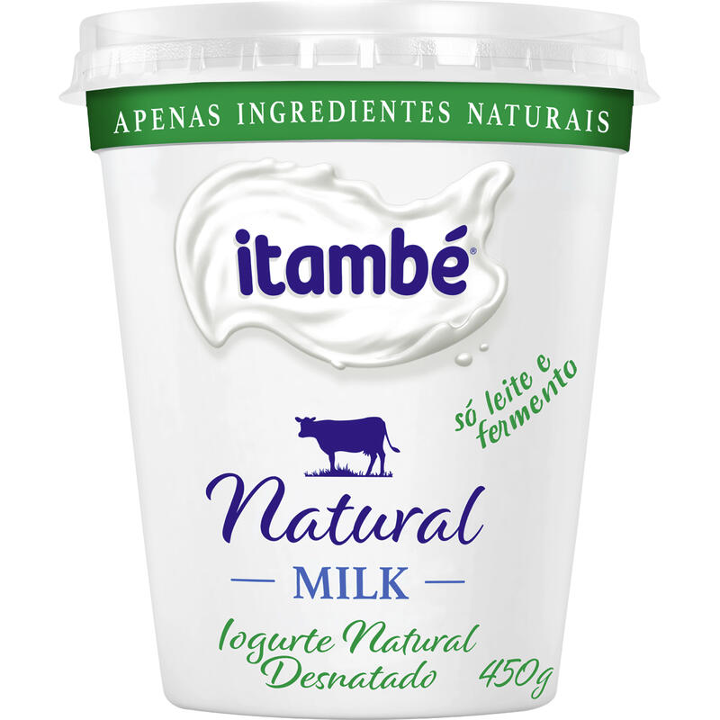 Iogurte Natural Milk Itambé Desnatado 450g