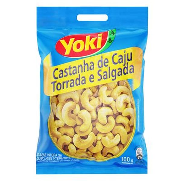 CASTANHA DE CAJU YOKI SALG.100G