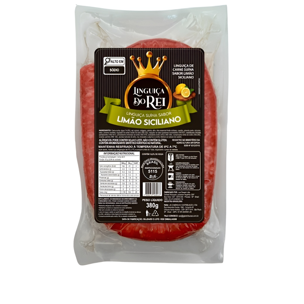 Linguiça Calabresa Limão Siciliano 380G